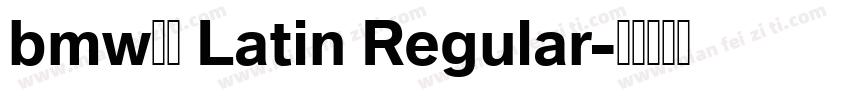 bmw字体 Latin Regular字体转换